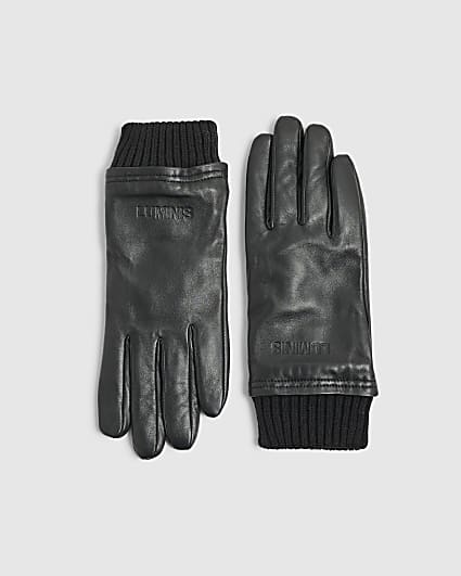 Black Leather Luminis Gloves