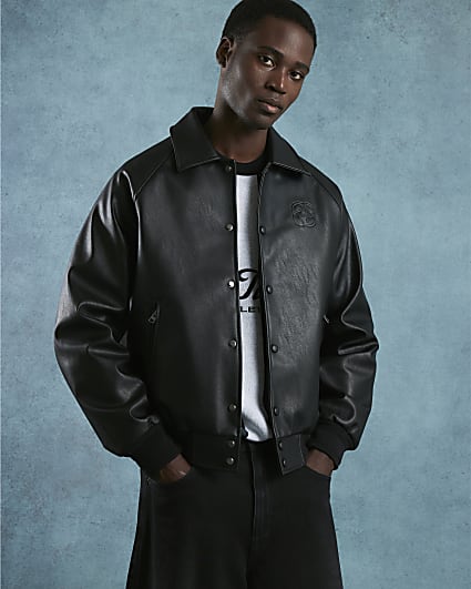 Black Stud Pressed Jacket