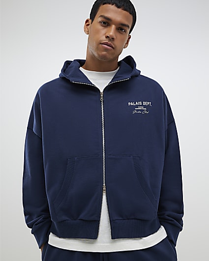 Navy Oversized Fit Palais Dept Hoodie