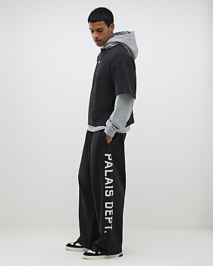 Black Palais Dept Wide Leg Joggers