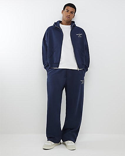 Navy Palais Dept Wide Leg Joggers