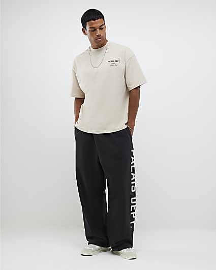 Beige Oversized Fit Palais Dept T-Shirt