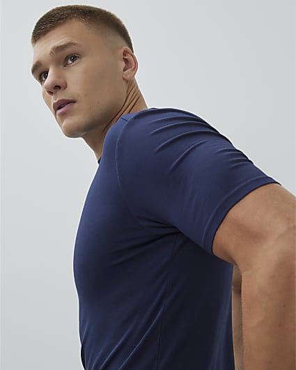 Navy Muscle Fit T-Shirt