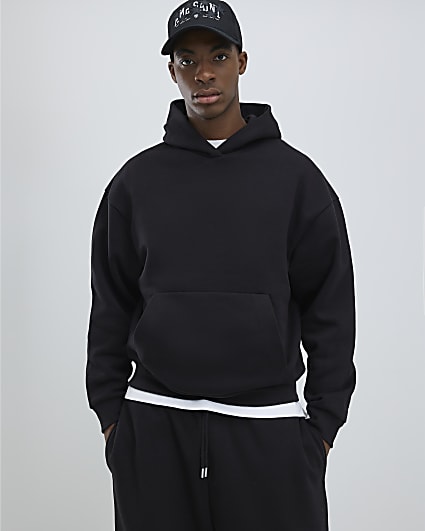 Black Oversized Fit Hoodie