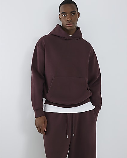 Red Oversized Fit Hoodie