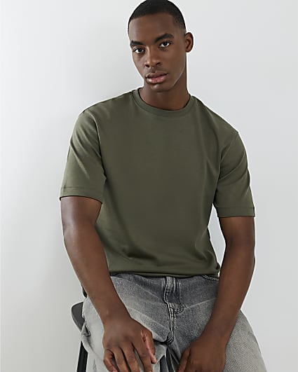 Khaki Slim Fit T-Shirt