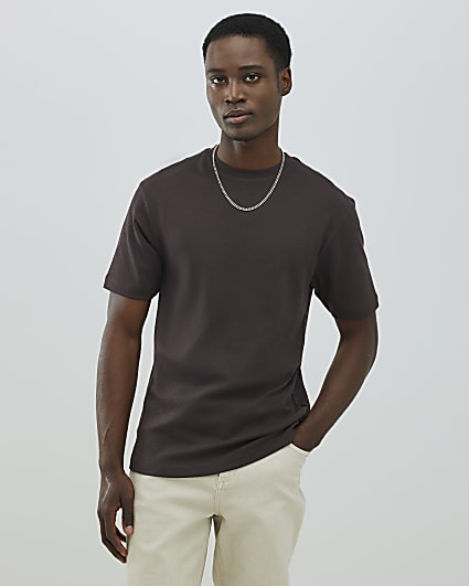 Brown Slim Fit T-Shirt