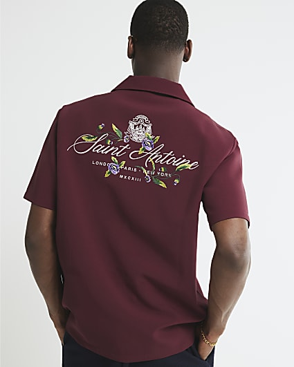 Red Saint Antoine Embroidered Shirt