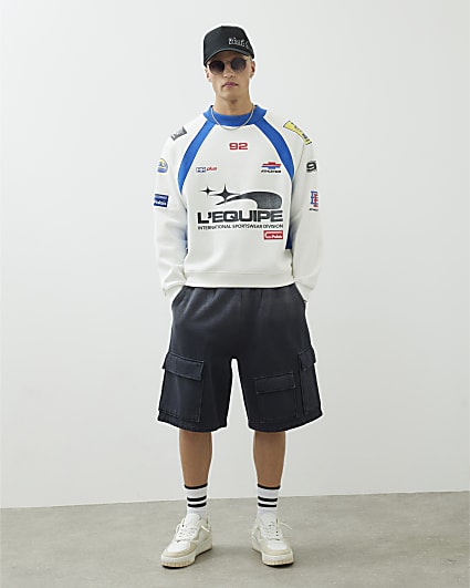 Beige Long Sleeve L'Equipe Sports Sweatshirt