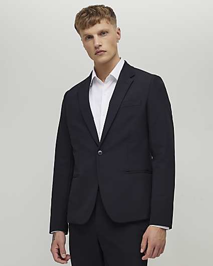Black Skinny Fit Suit Jacket
