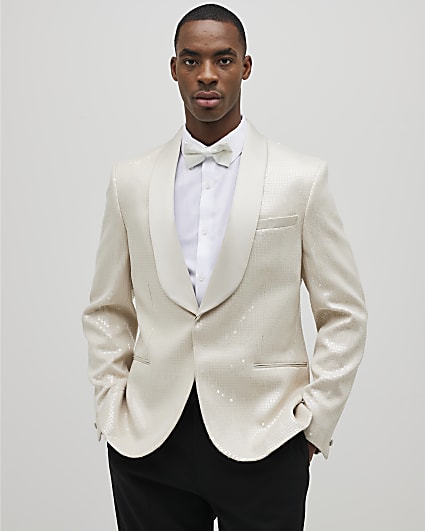 Ecru Sequin Blazer