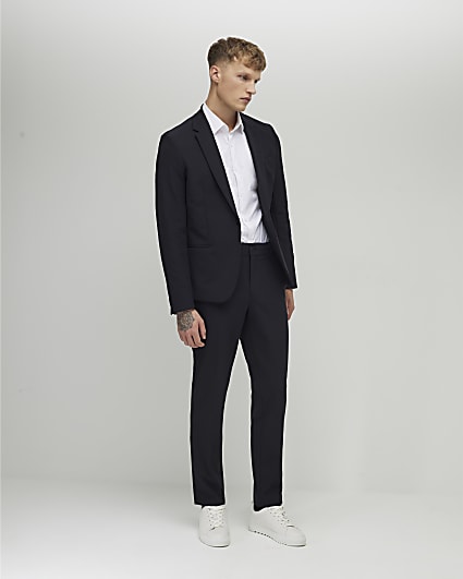 Black Skinny Fit Suit Trousers