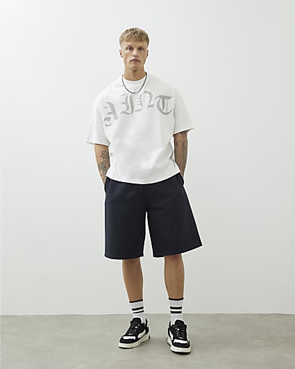 Black Wide Leg Luminis Shorts