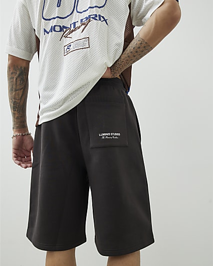 Brown Wide Leg Luminis Shorts