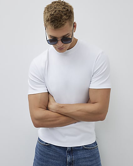 White Slim Fit T-Shirt