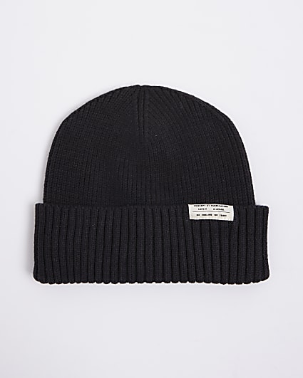 Black Docker Beanie Hat