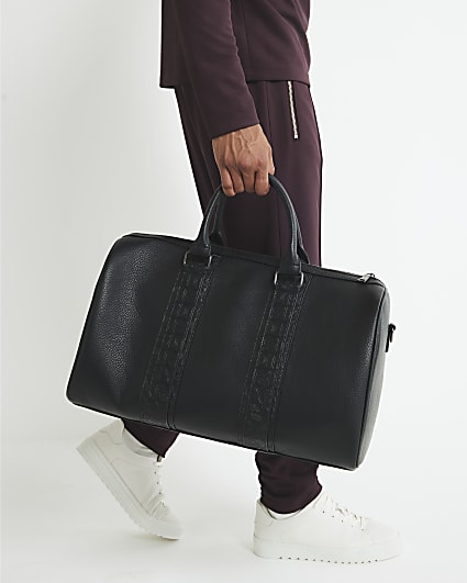 Black Monogram Trim Holdall Bag