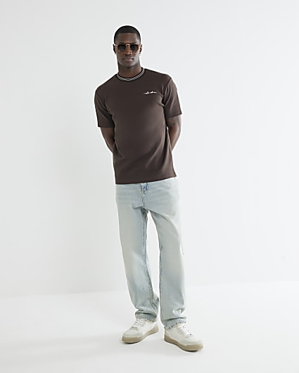 Brown Slim Fit Les Amis T-Shirt