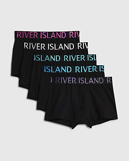 Black Pack Of 5 Trunks