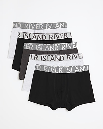 Grey Metallic Mix Pack Of 5 Trunks