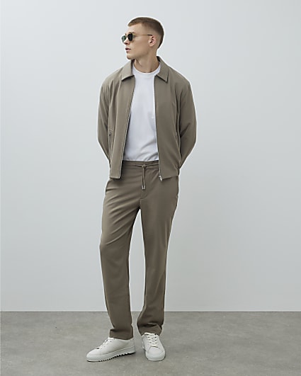 Beige Slim Fit Joggers