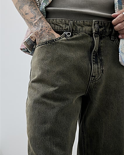 Brown Loose Fit Jeans
