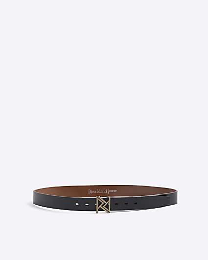 Black RR Antique Buckle Belt