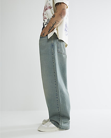 Blue Baggy Fit Jeans
