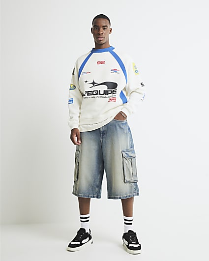 Blue Denim Cargo Jort