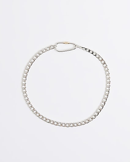 Silver Multi Mixed Metal Necklace