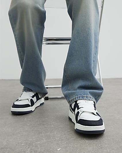 Blue Denim Skater Trainers