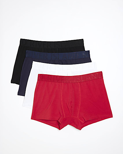 Multicoloured Double Tipped Trunks 4 Pack