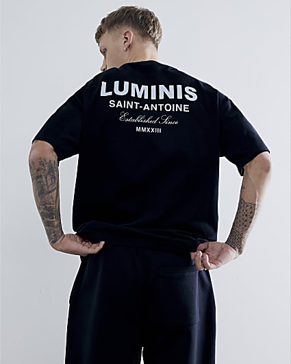 Black Oversized Short Sleeve Luminis T-Shirt