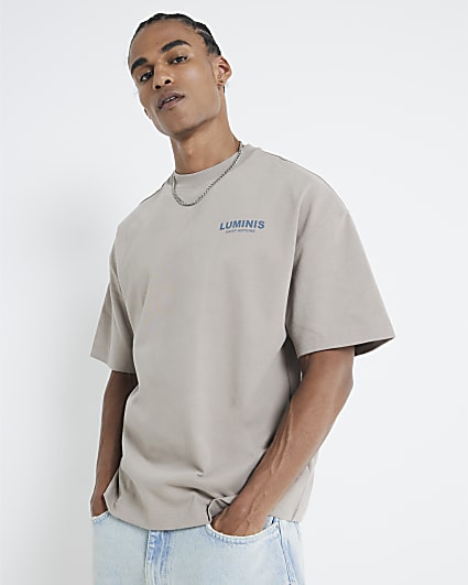 Stone Short Sleeve Oversized Luminis T-shirt