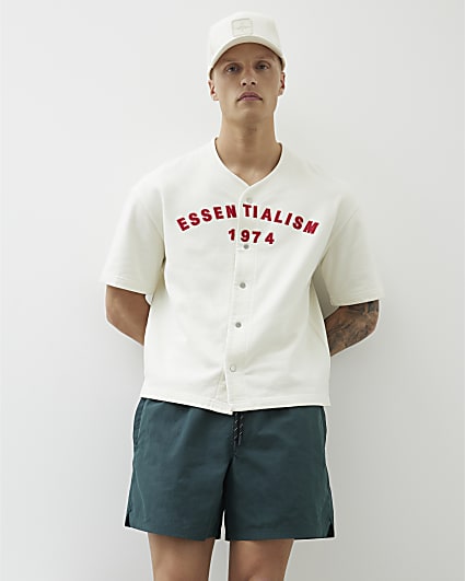 Green Regular Fit Elasticated Waist Shorts