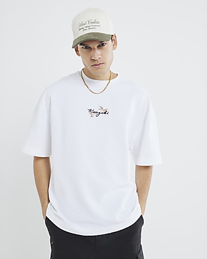 White Short Sleeve Kanyaki T-Shirt