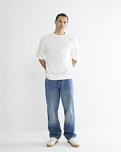 Blue Loose Fit Jeans