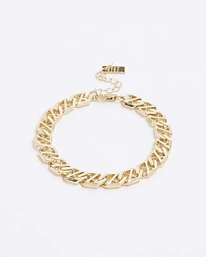 Gold Cross Chain Bracelet