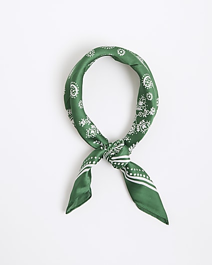 Green Paisley Bandana