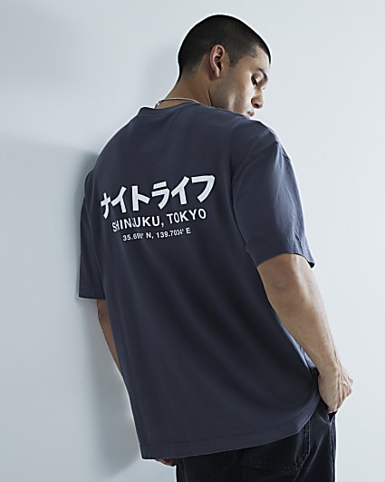 Black Oversized Washed Shinjuki T-Shirt
