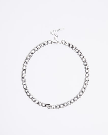 Silver Rhodium Chain Necklace