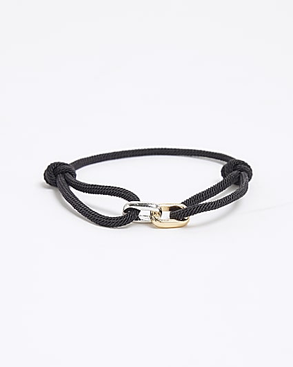 Premium Black Fabric Bracelet