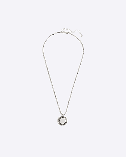 Silver RI Key Coin Necklace