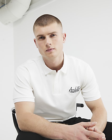 Ecru Short Sleeve Ame Le Nuit Polo Shirt