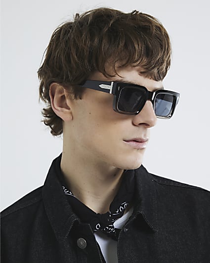 Black Square Western Sunglasses