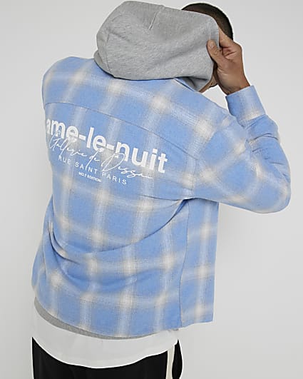 Blue Regular Fit Aime Le Nuit Check Shirt