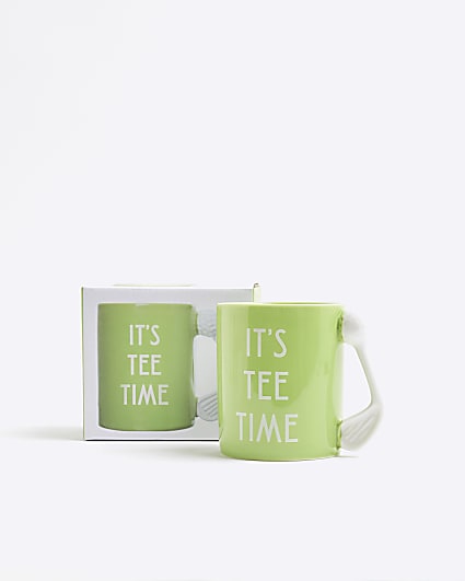 Green Golf It's Tee Time Mug