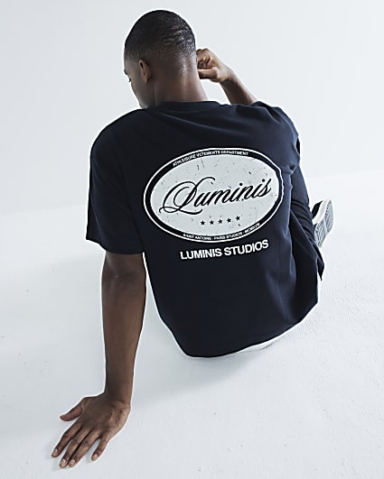 Black Luminis Oval Washed T-Shirt