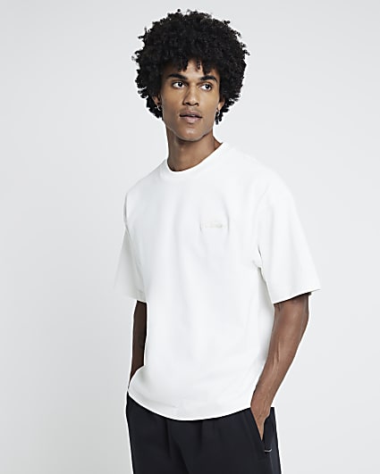 Ecru Embroidered Luminis T-Shirt