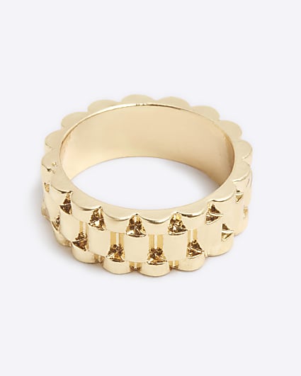 Gold Chain Ring